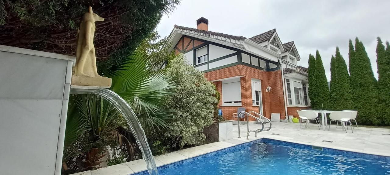 Chalet Con Piscina, Sauna Y Jacuzzi Cerca Del Mar A Media Hora De Bilbao Y Santander El Puente  Zewnętrze zdjęcie